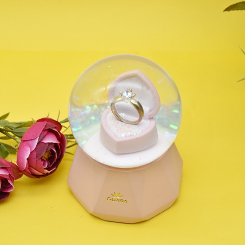 Beauty and The Beast Eternal Enchanted Ring in a glass dome with LED Lightings perfect gift for propose day , valentines day