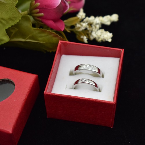 Stainless steal silver Plated Couple Ring | Couple Ring