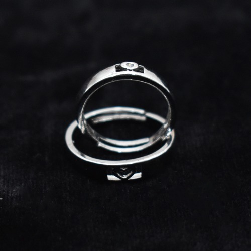 Stainless steal silver Plated Couple Ring | Couple Ring