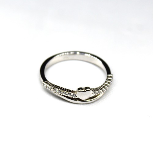 Silver Plated Heart Design Ring | Design Ring | Silver Plated Ring | Women's Ring