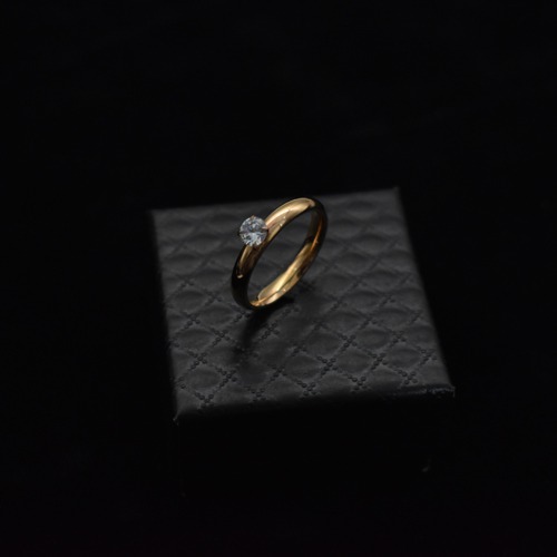 Single Stone Diamond Gold Plated Ring For Men | Men's Movie