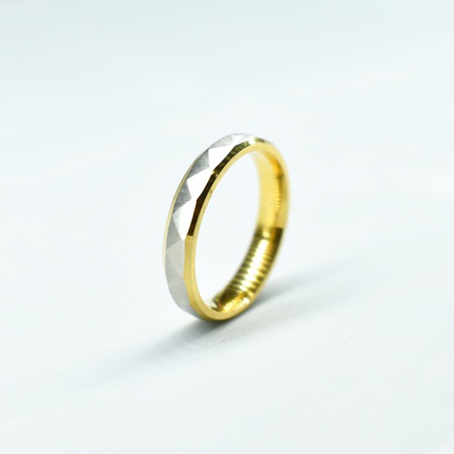 Dual Tone Silver And Gold Plated Ring For Men | Men's Ring | Gift For Men