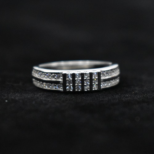 Sterling Silver Diamond Ring For Men | Men's Ring