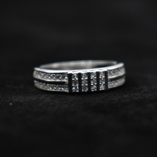 Sterling Silver Diamond Ring For Men | Men's Ring