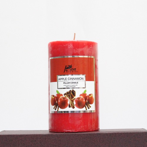 Scented Pillar candle| Apple Cinnamon Pillar| Pan Aromas