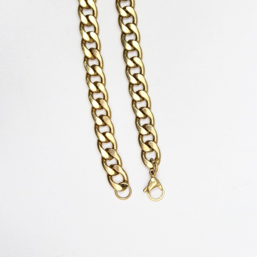 Gold Finish Men's Chain Bracelet | Chain Style Stainless Steel Bracelet for Men Boys