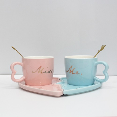 Mr. And Miss. Coffee Mug Set