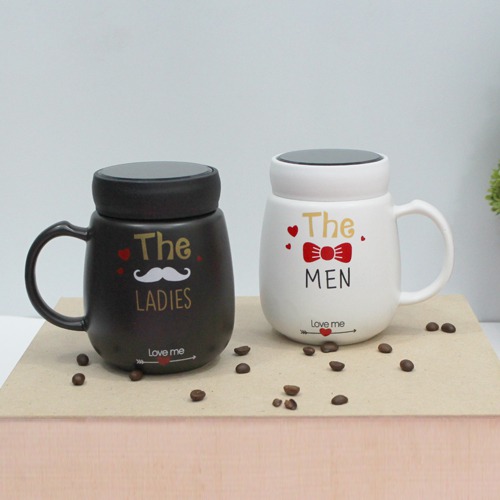 Fashion Ceramic Printed Couple Coffee Mug| The Ladies and The Man Love Me Printed Mug