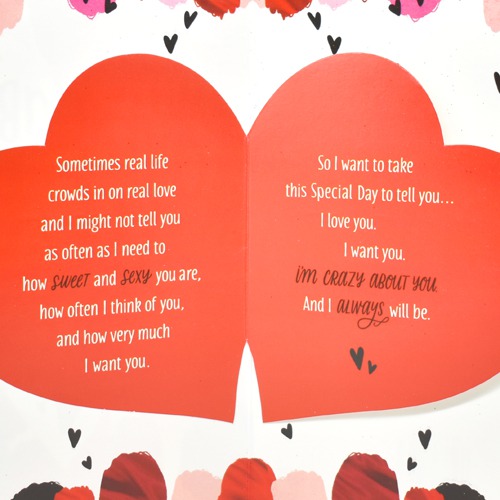 I am Crazy About You Baby Love Card