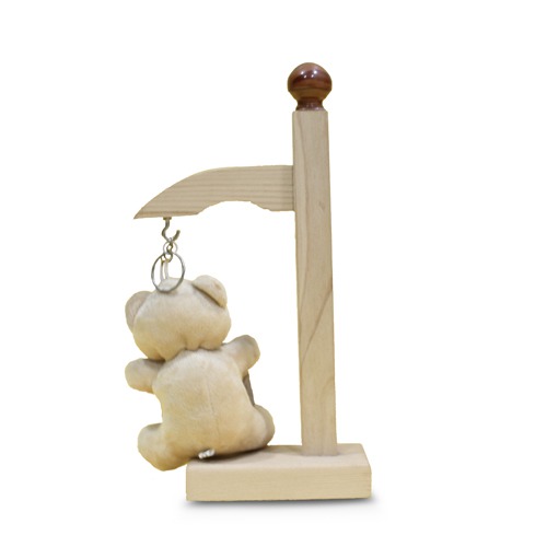 Hook Stand With Teddy Bear Key Chain Showpiece