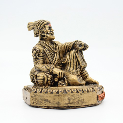 Chhatrapati Shivaji Maharaj Statue-Golden Colour (4 inch)