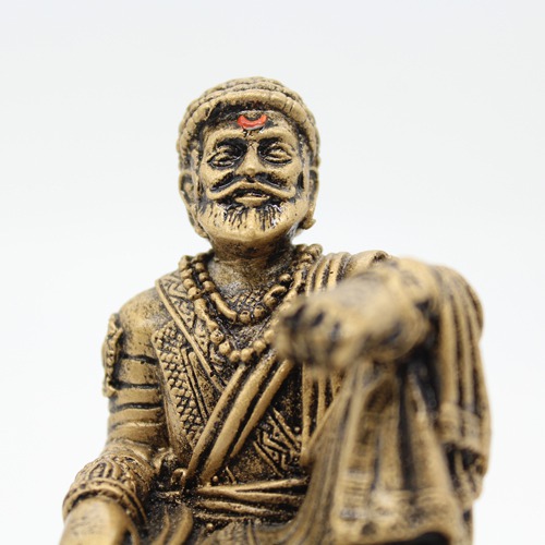 Chhatrapati Shivaji Maharaj Statue-Golden Colour (4 inch)