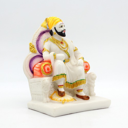 Chhatrapati Shivaji Maharaj Idol Marble Finishing