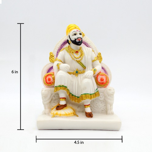 Chhatrapati Shivaji Maharaj Idol Marble Finishing