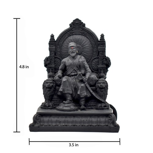 Chhtrapati Shivaji Maharaj on Sighasan with Sword