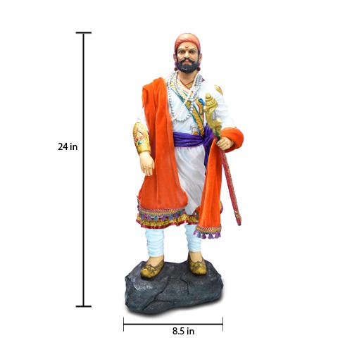 Chhatrapati shivaji Maharaj Maratha King Standing Fiber statue