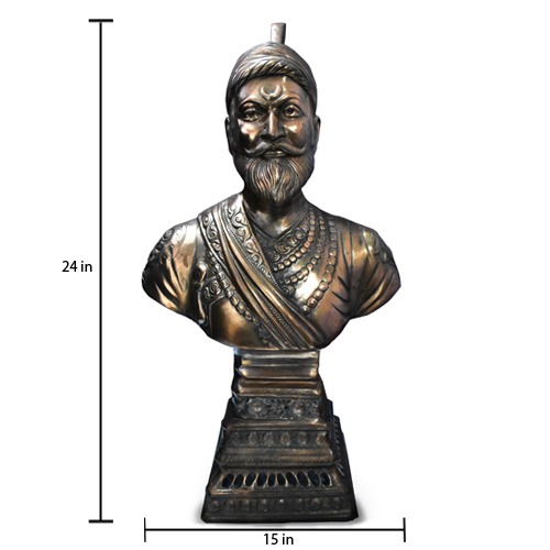 Gun Metal Copper Chhatrapti Shivaji Maharaj Idol