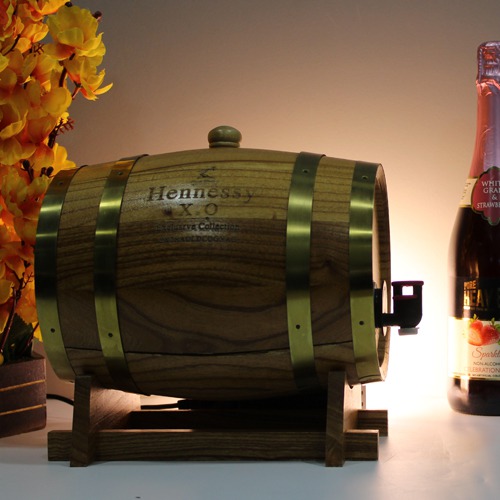 Wooden Wine Barrel with Stand