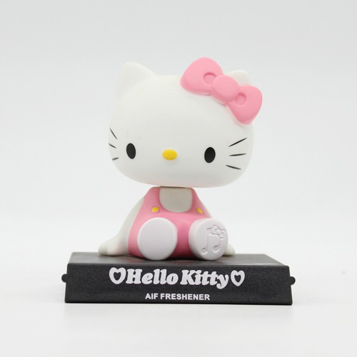 hello Kitty Pink Figure Bobble Head with Mobile Holder