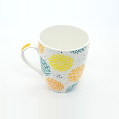 Printed Colourful Flowers Ceramic Coffee Mug