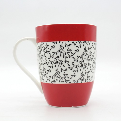 Leaf Design Printed Ceramic Coffee Mug