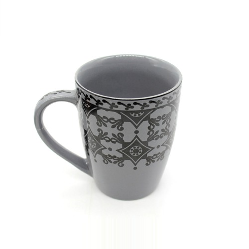 Black Flower Designer Ceramic Coffee Mug