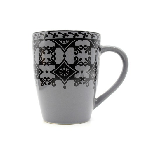 Black Flower Designer Ceramic Coffee Mug