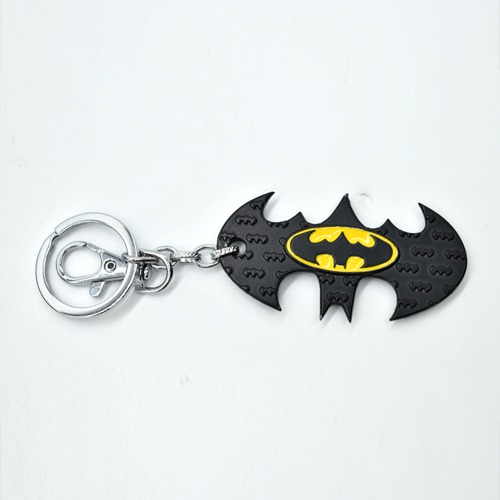 Batman Logo Metallic Key Chain  | Premium Stainless Steel Batman Keychain For Gifting With Key Ring Anti-Rust