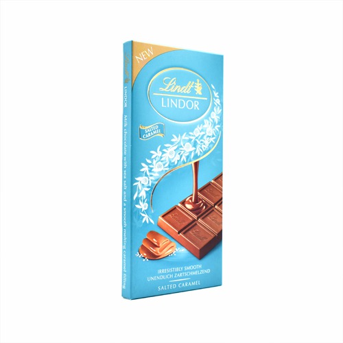 Lindt Lindor Salted Caramel Chocolate Bar - 100g