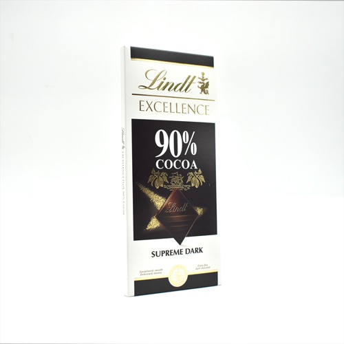 Lindt Excellence Dark 90% Cocoa Chocolate Bar 100g