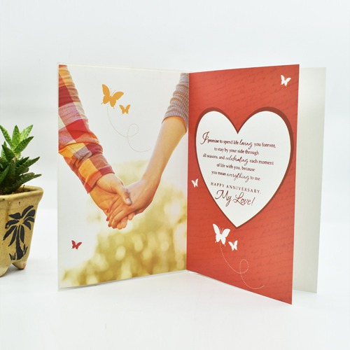 Lot of Love On Our Anniversary Greeting Card