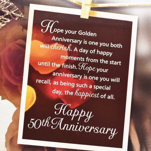 On Your Golden Anniversary Greeting Card