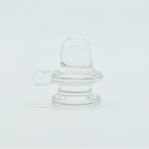 Glass Sphatik Shivling (Clear)