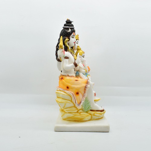 Fiber Antique Lord Shiv Parivar Family Statue Shiv Murti Idol