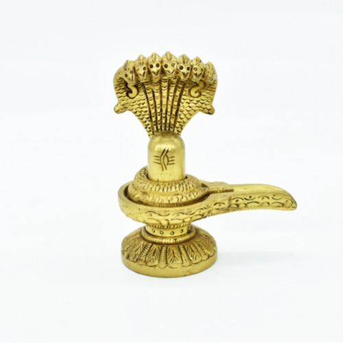 Brass Shivling With Sheshnag  Brass Shivling, Brass Murti, Home Decor, Idol For Home Poojan