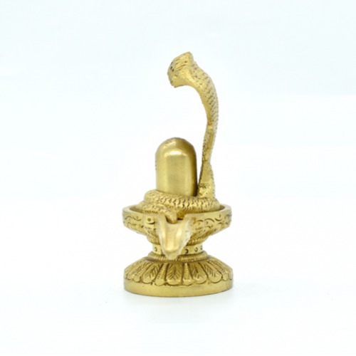 Brass Shivling With Sheshnag  Brass Shivling, Brass Murti, Home Decor, Idol For Home Poojan