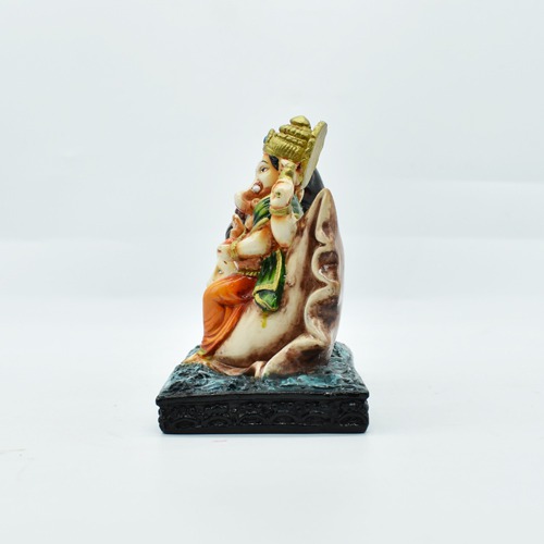 Shiv Ganpati Murti Ganesh Idol Shank Ganesh Multicolour