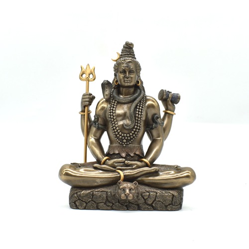 Lord Shiva Padmasana Decorative Idol  Shiva Idol, Shiva Murti, Resin Murti,