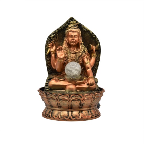 Table Top Indoor And Outdoor Water Fountain With Rolling Ball With Shankar Bhagwan Murti for Home Decor