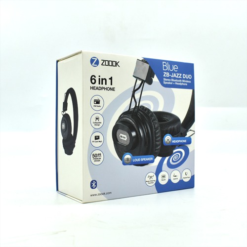 Zoook Jazz Duo 6 in 1 Wireless Bluetooth Headphone with Mic