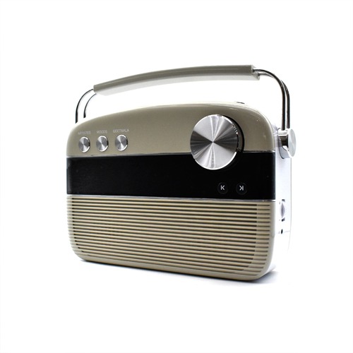 Saregama Carvaan Hindi - Portable Music Player with 5000 Preloaded Songs Porcelain White