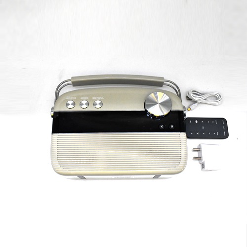 Saregama Carvaan Hindi - Portable Music Player with 5000 Preloaded Songs Porcelain White