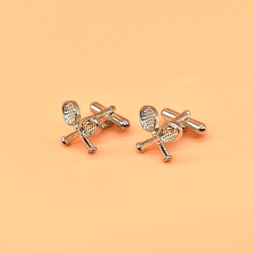 Crossed Tennis Racquet Cufflinks