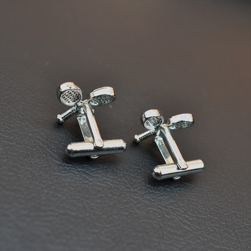 Crossed Tennis Racquet Cufflinks