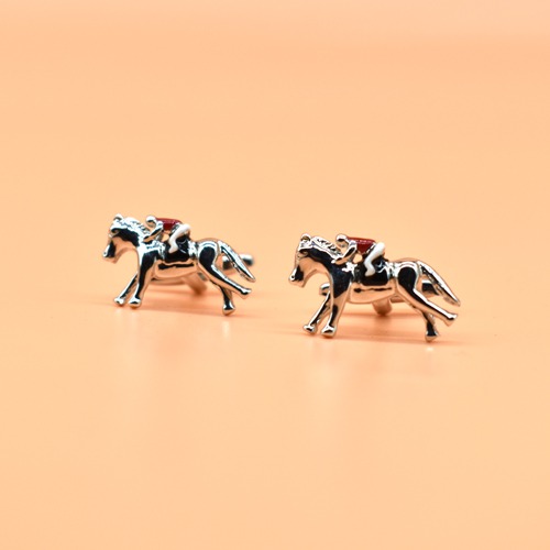 Horse with Jockey Cufflinks | Cufflinks |Cufflinks Set for Mens Boys| Man Boy Formal Shirts Gifts