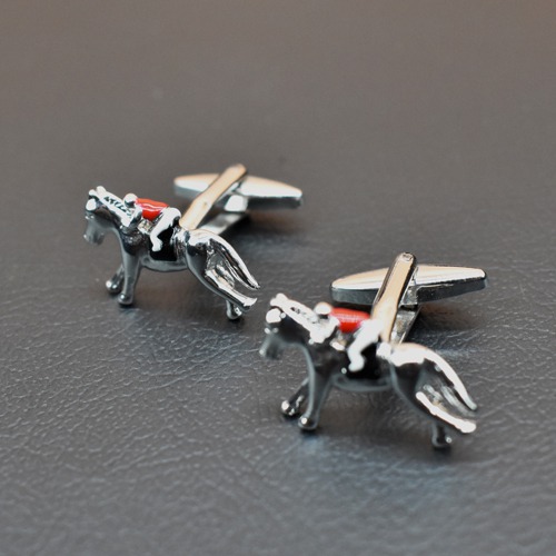 Horse with Jockey Cufflinks | Cufflinks |Cufflinks Set for Mens Boys| Man Boy Formal Shirts Gifts