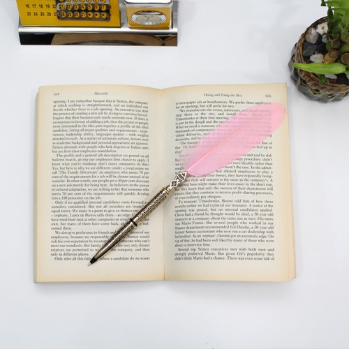 Goose Feather Ballpoint Pen Fashion Design (Light Pink) | Premium Ball Pens | Smooth Writing | Gifting Pens | Pen For Office Use