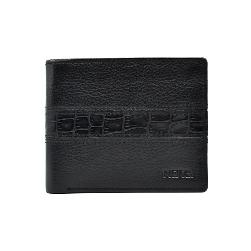 Black Leather Wallet With Unique Design Men's Wallet | Black Genuine Leather Wallet | Leather Wallet for Men