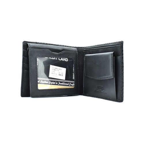 Casual Black Genuine Leather Wallet | Black Genuine Leather Wallet | Leather Wallet for Men | Wallets Men Leather | Men's Wallet