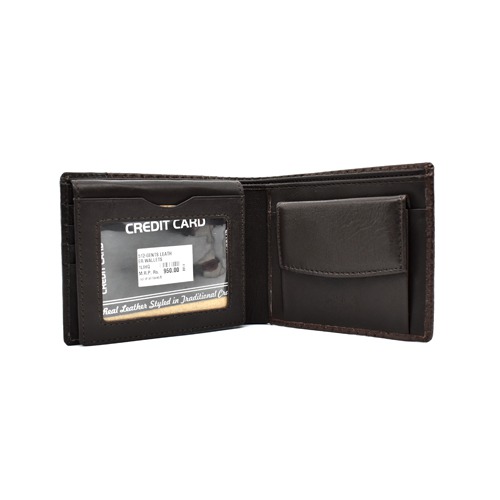 Nova Dark Brown Genuine Leather Wallet | Leather Wallet for Men | Wallets Men Leather | Mens Wallet